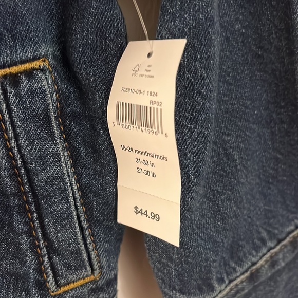 Gap boys denim jacket sz 18-24 months - Picture 3 of 4